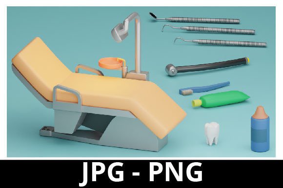 3D Rendered Dentist Set: A Complete Design Resource