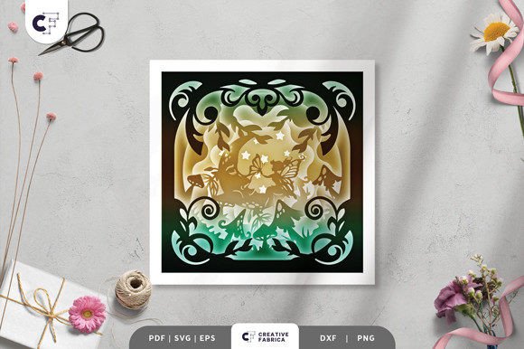 Bringing Magic to Life with a Spring Garden with Fairy 3D Shadow Box