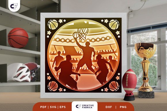 Bringing the Court to Life with a Basketball Game 3D Shadow Box