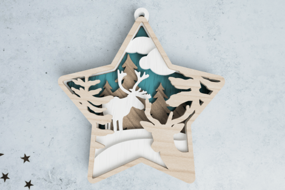 Crafting a 3D Christmas Star Ornament with Laser Precision