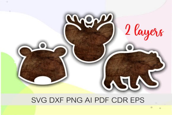 Crafting Dimensional Holiday Magic with 3D Deer and Bear Layered Christmas Decor