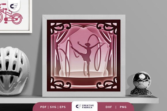 Elevate Designs with Rhythmic Gymnastic 3D Shadow Box