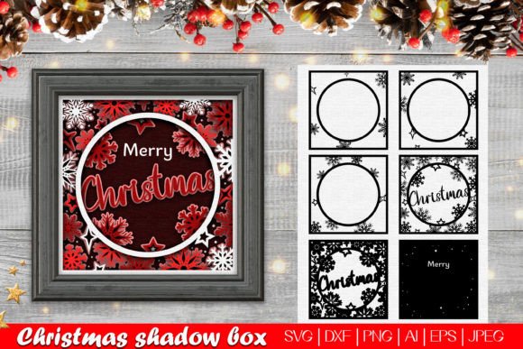 Elevate Holiday Design with 3D Merry Christmas Card SVG