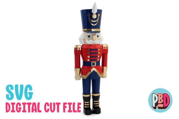 Elevate Your Holiday Decor with a Stunning Nutcracker 3D Papercraft Model