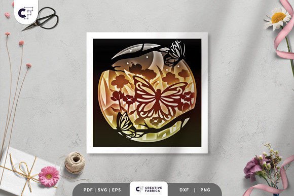 Elevating Dimensional Design: The Strategic Value of the Butterfly in Spring Flower Garden 3D SVG