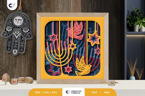 Elevating Tradition: The Art and Impact of the Hanging Menorah 3D Shadow Box Paper Cut