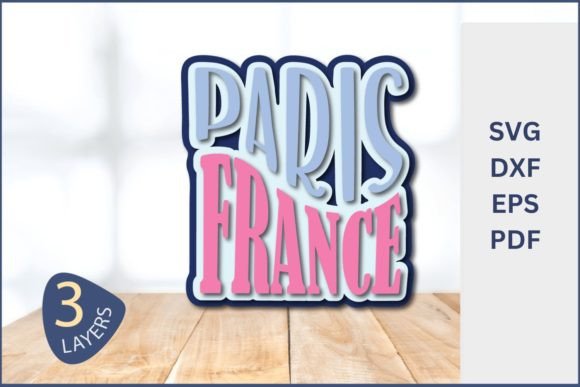 Elevating Your Crafting Projects with a Paris France Layered 3D Design