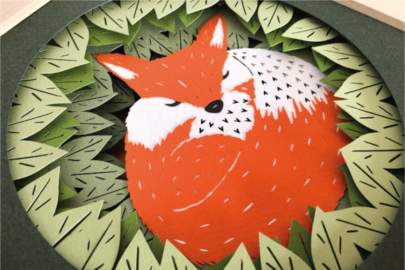 Evaluating the Sleepy Fox 3D Paper Art Shadow Box for Crafting Projects