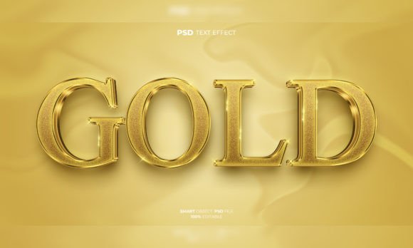 Mastering Visual Impact with the Gold 3D Editable Text Effect