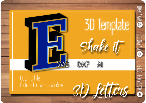 Strategic Design and Application of the 3D Letter E with Window Cutout