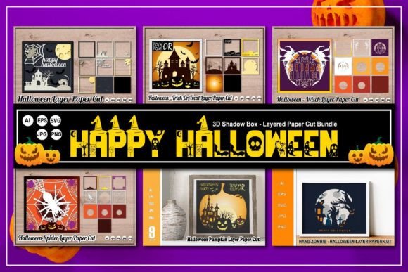 Strategic Seasonal Branding: Maximizing Impact with a Halloween 3D Shadow Box Bundle